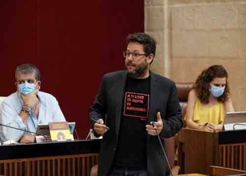 Jos Ignacio Garca, portavoz adjunto del Grupo Adelante, realiza una pregunta de control al Gobierno de la Junta de Andaluca 