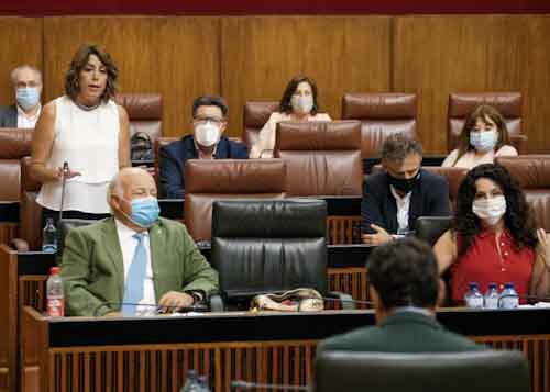  Susana Daz, presidenta del Grupo Socialista, formula una pregunta relativa a medidas para dar seguridad a los andaluces ante los nuevos rebrotes  