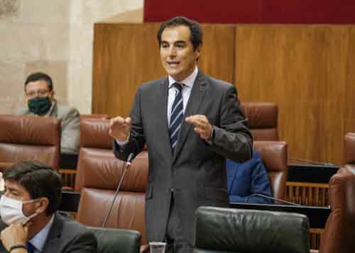 Jos Antonio Nieto, portavoz del Grupo Popular, pregunta sobre la implicacin de la sociedad andaluza ante la COVID-19 