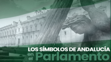 Símbolos de Andalucía en el Parlamento