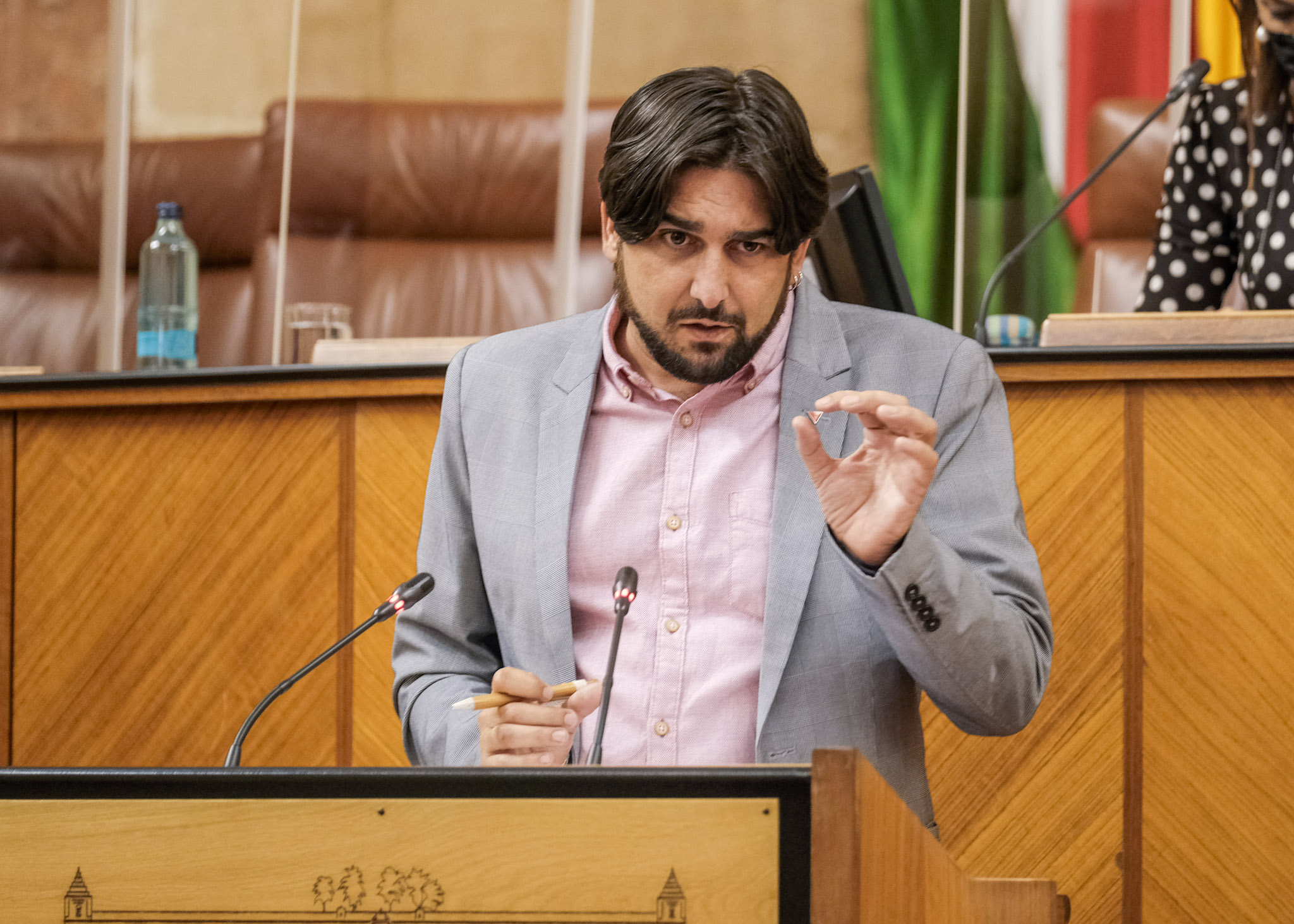 Ismael Snchez, del Grupo Unidas Podemos por Andaluca, expresa el parecer de su grupo 