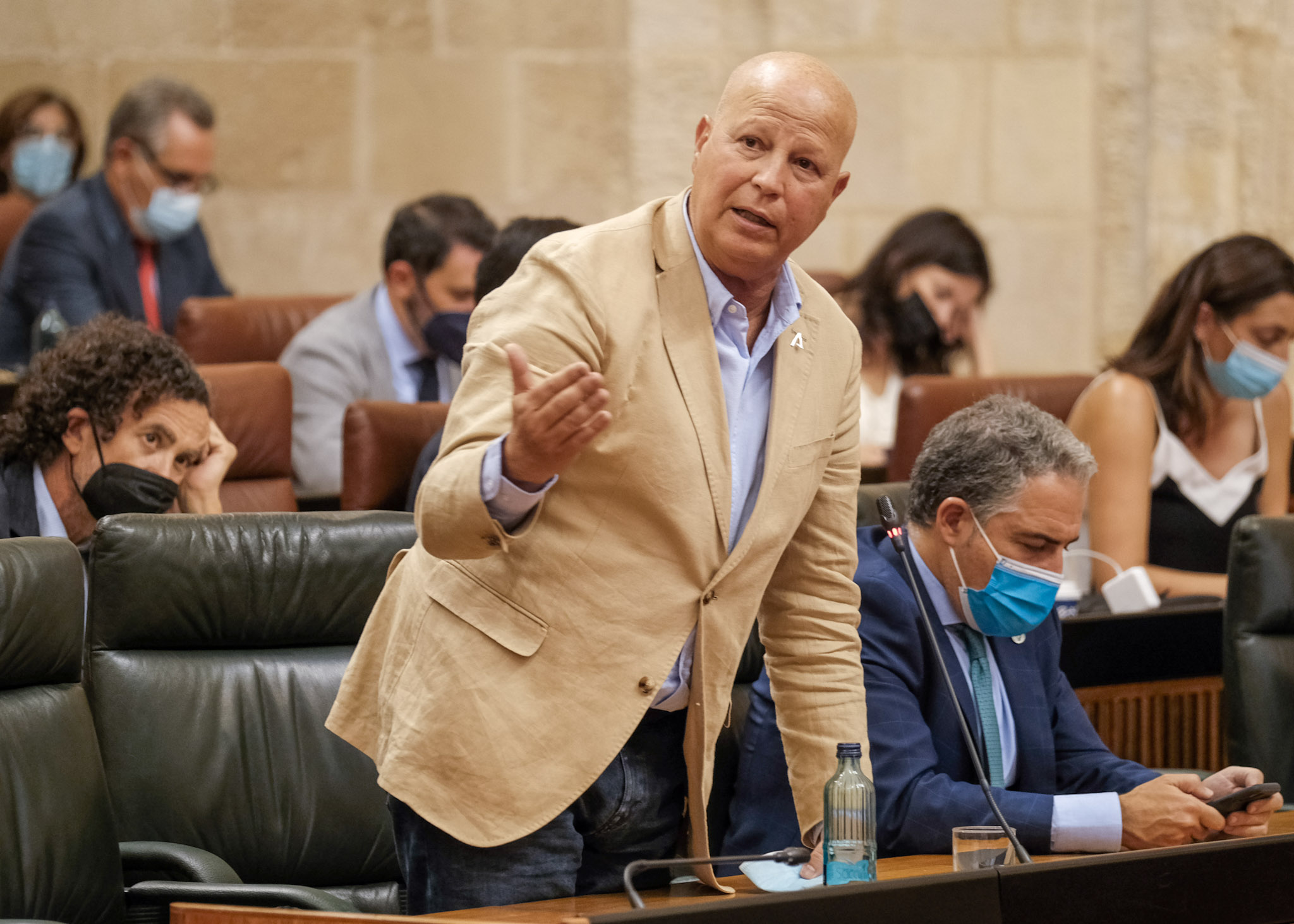  El consejero de Educacin y Deporte, Javier Imbroda, interviene al final del debate del Proyecto de Ley de Reconocimiento de Autoridad del Profesorado