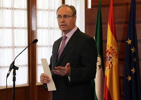 Juan Pablo Durán, durante su comparecencia ante los medios