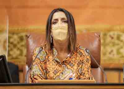  La presidenta del Parlamento de Andaluca, Marta Bosquet, inicia la sesin plenaria 