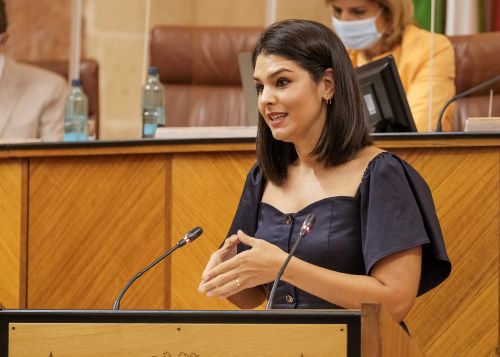 Noem Cruz, del Grupo Socialista, interviene para responder al consejero de Educacin en el debate sobre el inicio del curso escolar