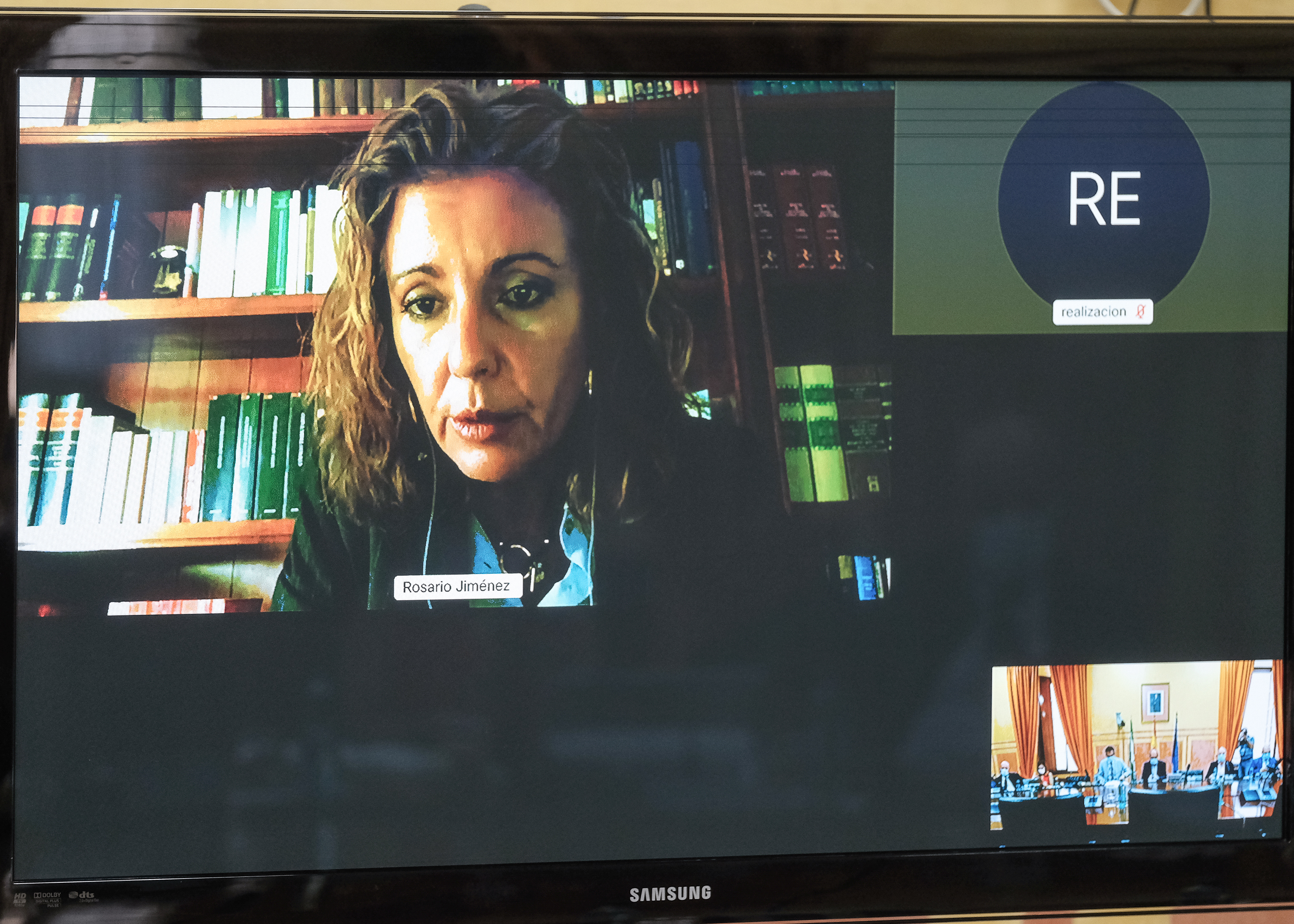 Rosario Jim�nez, decana del Colegio de Registradores del Decanato de Andaluc�a Oriental, interviene de forma telem�tica 