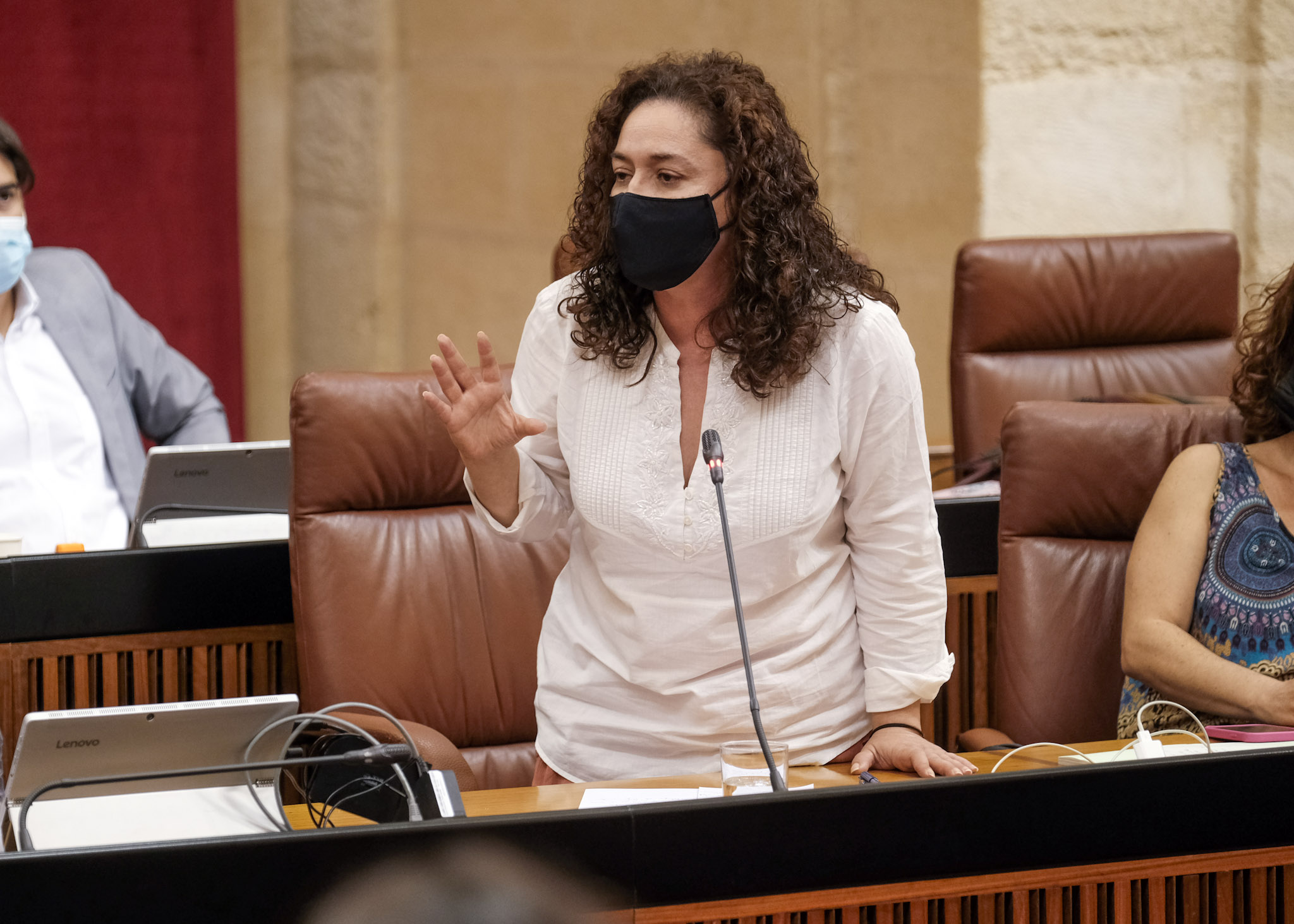  Inmaculada Nieto, portavoz de Unidas Podemos por Andaluca, pregunta al presidente sobre la atencin primaria