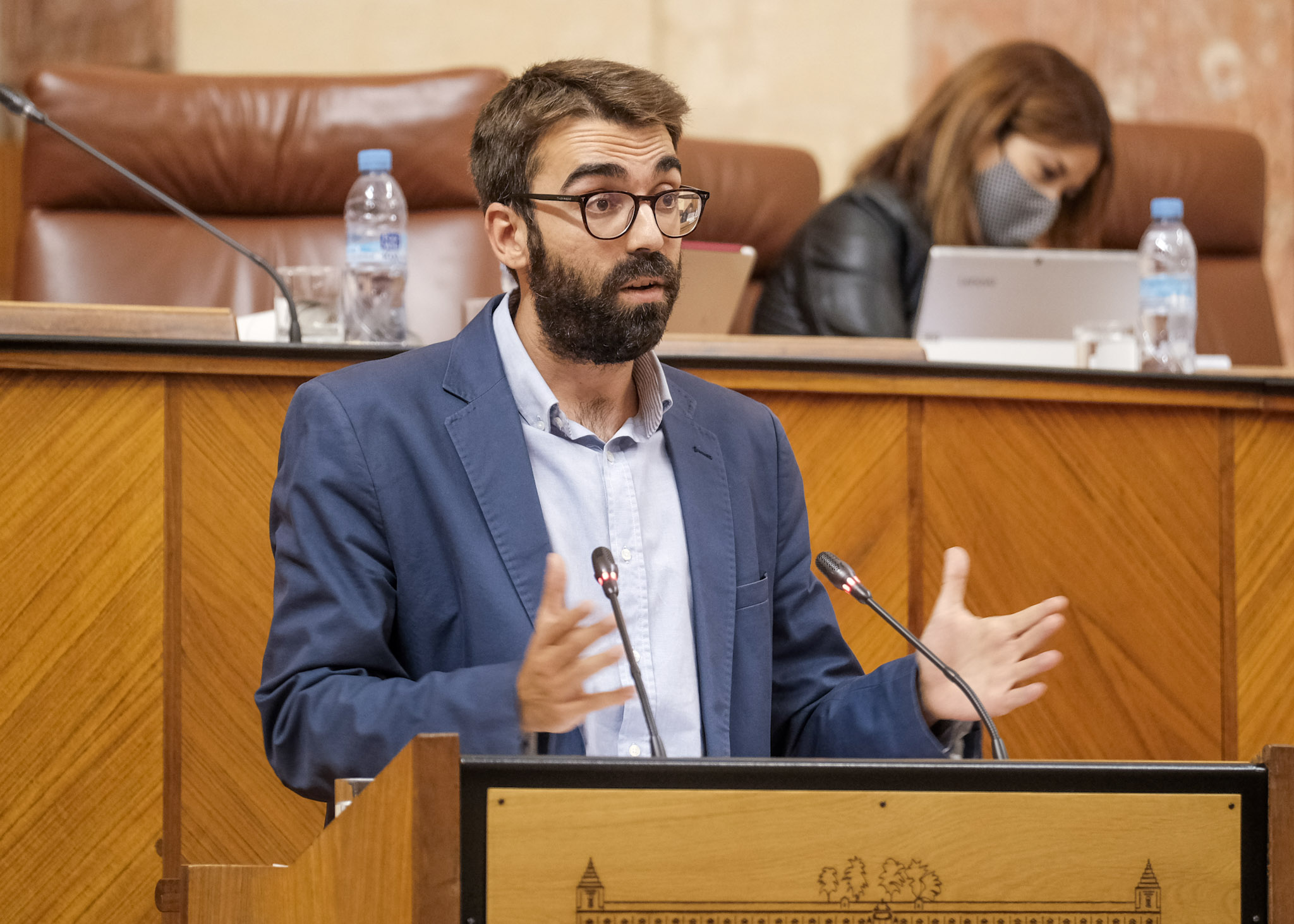   Jos A. Hidalgo, del Grupo Socialista, durante su intervencin