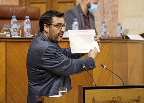  Como portavoz de Unidas Podemos por Andaluca interviene Guzmn Ahumada en el debate de la proposicin de ley