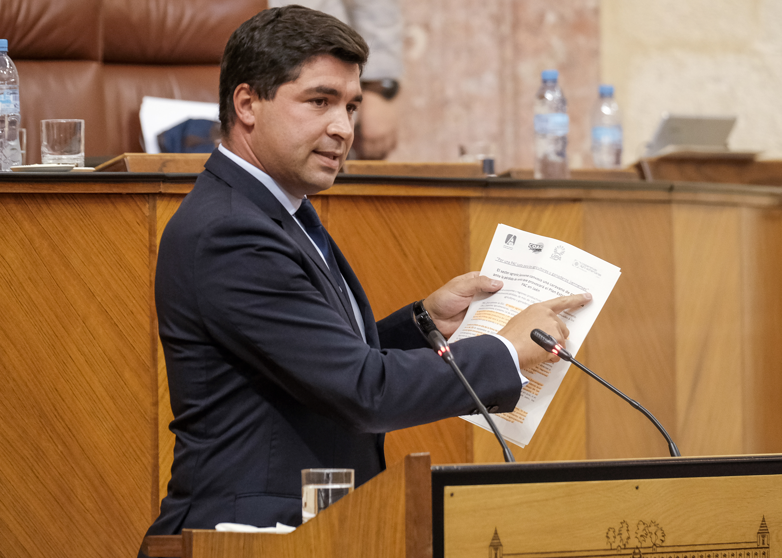 Enrique Moreno, del Grupo Ciudadanos, presenta la proposicin no de ley sobre modificacin de la propuesta de ayudas de los ecoesquemas de la PAC 