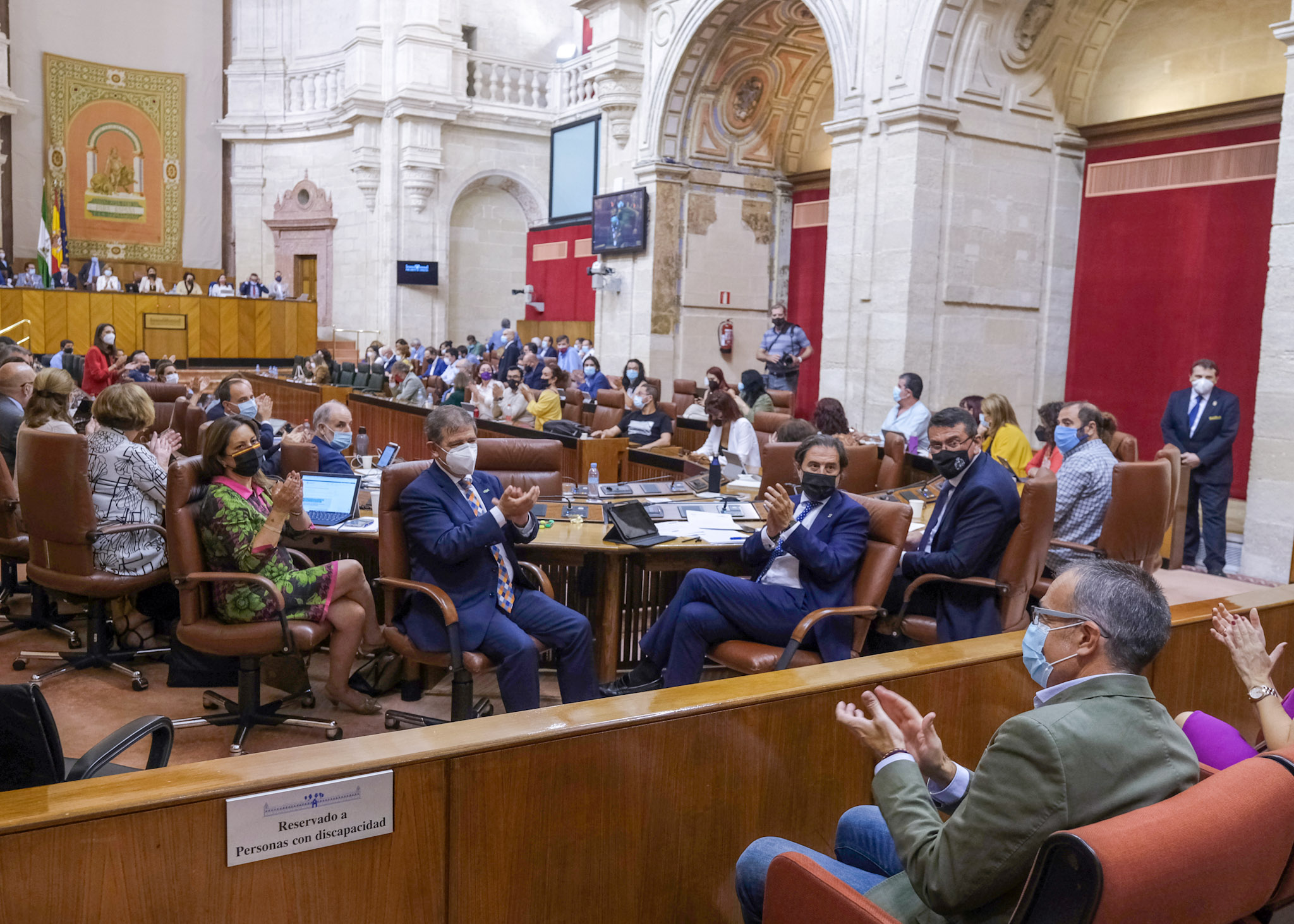 El Pleno del Parlamento tras la eleccin de Ricardo Vicente Puyol como director de la Oficina Andaluza contra el Fraude y la Corrupcin