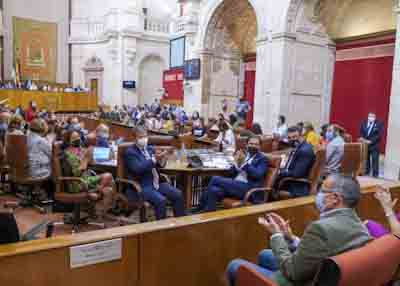 El Pleno del Parlamento tras la eleccin de Ricardo Vicente Puyol como director de la Oficina Andaluza contra el Fraude y la Corrupcin