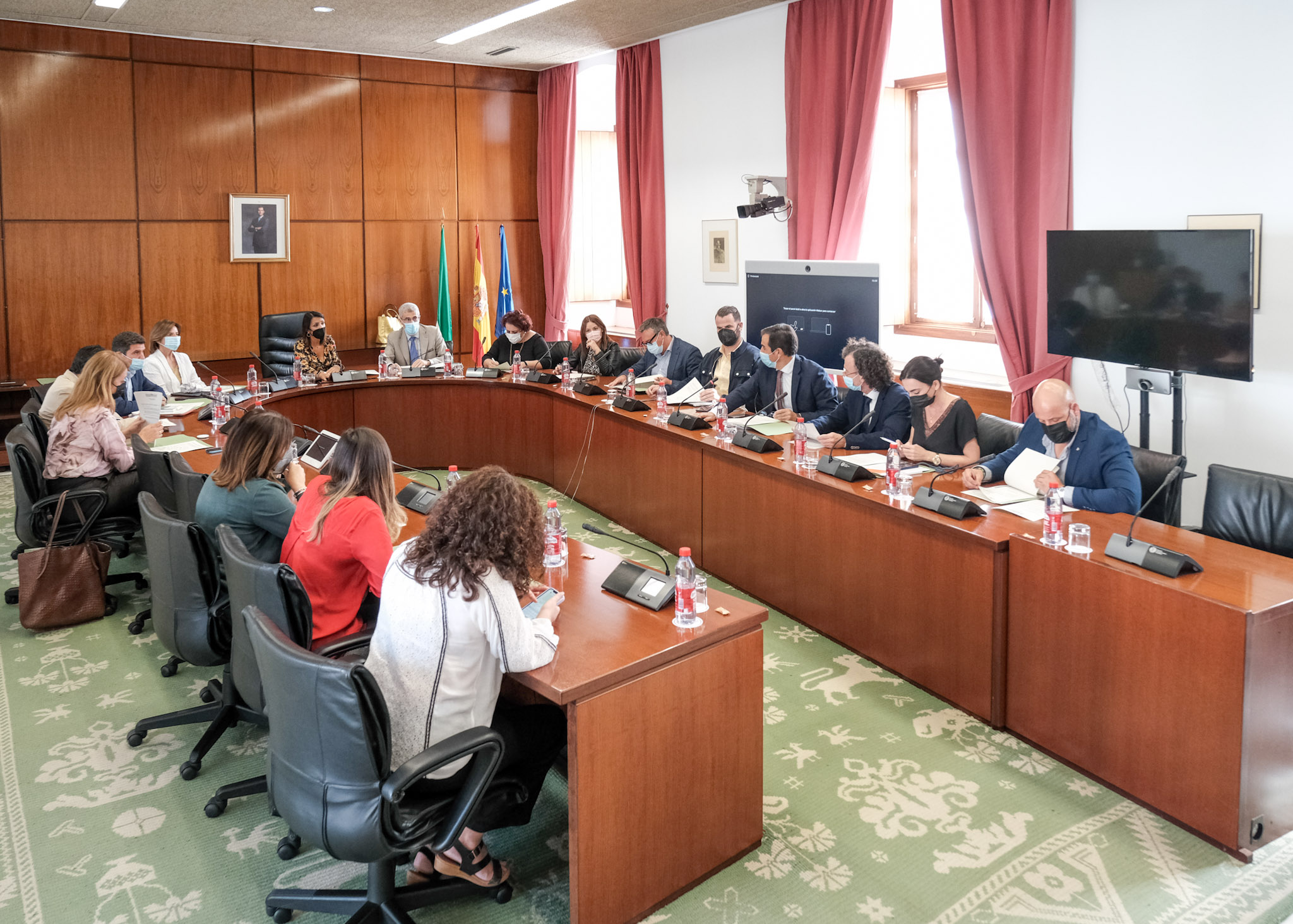   Sesin de la Junta de Portavoces donde se ha aprobado el orden del da del debate sobre el estado de la Comunidad