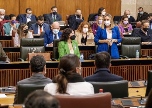  La consejera de Fomento, Infraestructuras y Ordenacin del Territorio, Marirfrn Carazo, se dirige al Pleno tras el debate del Proyecto de Ley de Impulso para la Sostenibilidad del Territorio de Andaluca (LISTA)