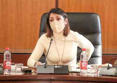 La presidenta de la Cmara, Marta Bosquet, da inicio a la Junta de Portavoces 