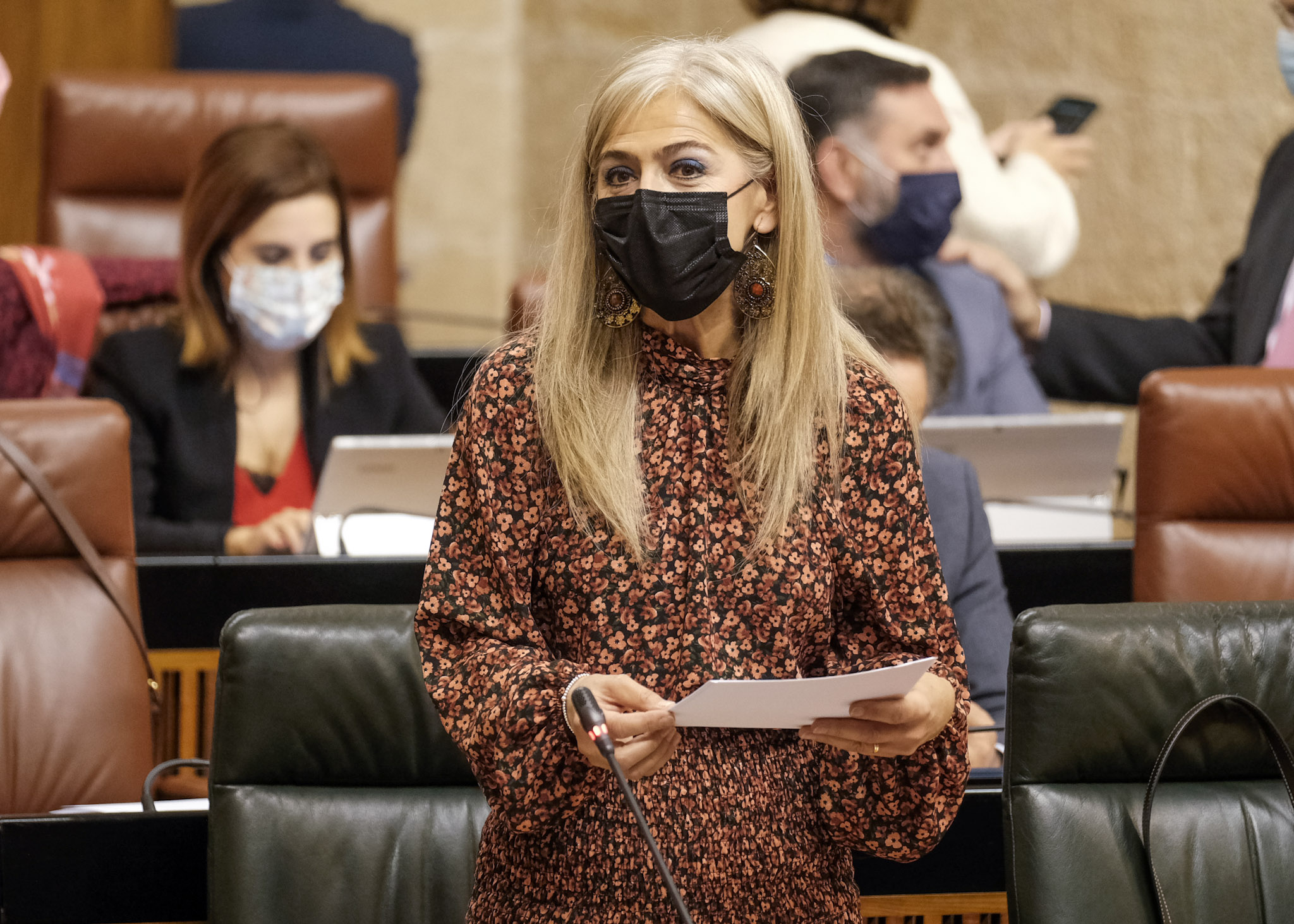   Patricia del Pozo, consejera de Cultura, durante la sesin de control