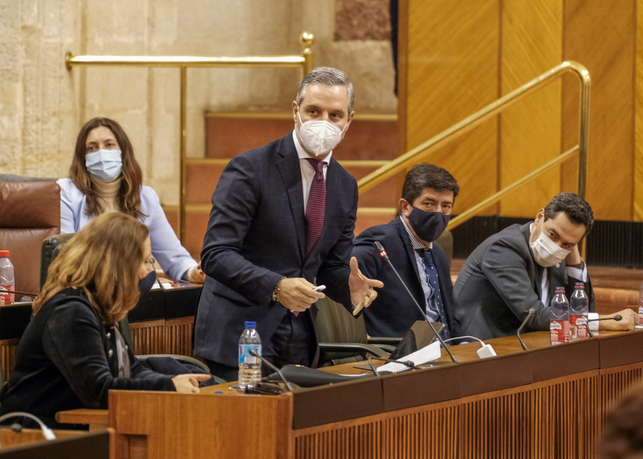 Juan Bravo, consejero de Hacienda y Financiacin Europea, agradece la aprobacin del Proyecto de Ley de tasas y precios pblicos de la Comunidad Autnoma de Andaluca