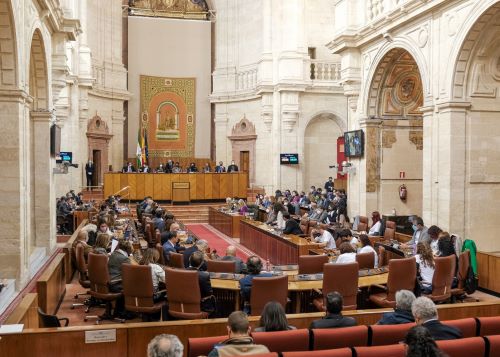  Vista general del Pleno al comienzo de la Sesi�n