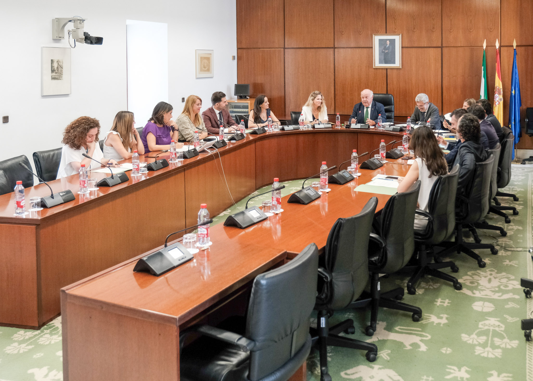 Imagen de la sesin de la Junta de Portavoces del 18 de julio de 2022  