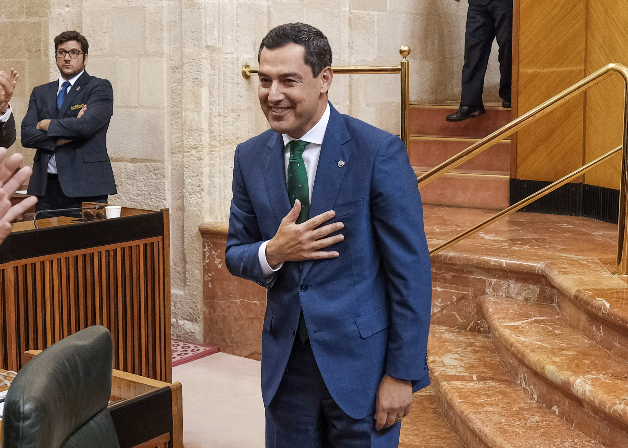 Juan Manuel Moreno agradece al Pleno la eleccin como presidente de la Junta de Andaluca 