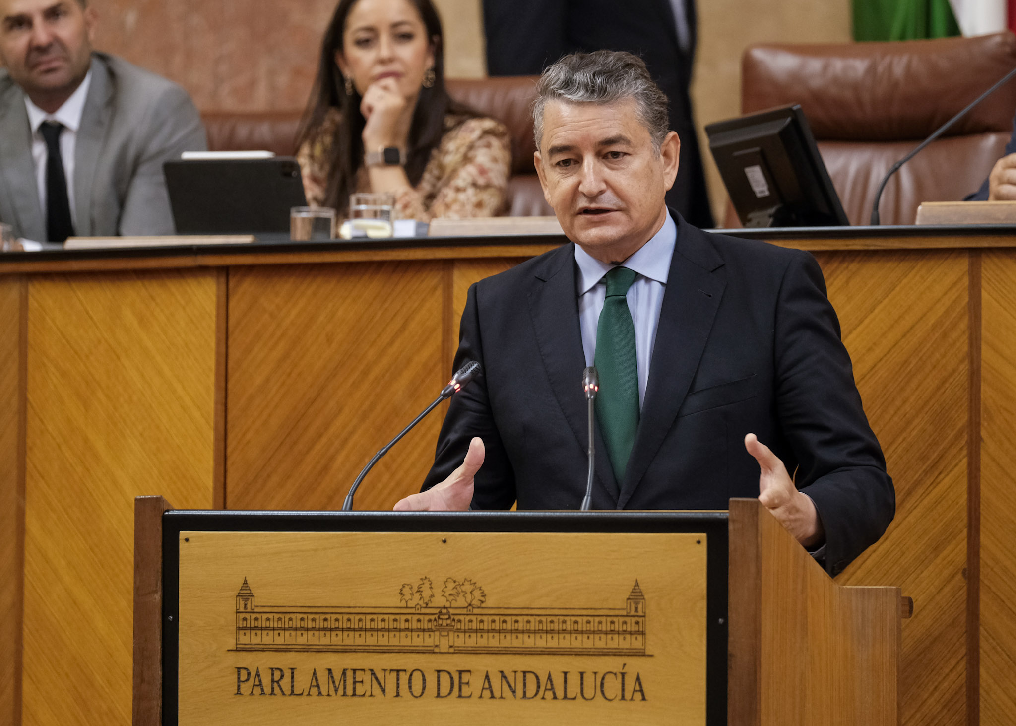  Antonio Sanz, consejero de Presidencia, Interior, Dilogo Social y Simplificacin Administrativa, informa en su comparecencia sobre las medidas para el impulso digital en Andaluca