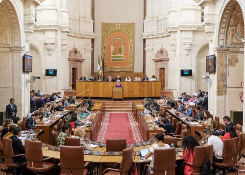  El Pleno del Parlamento al inicio de la sesin