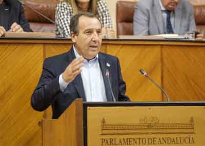 Por el Grupo Socialista, el diputado  Jos Luis Ruiz presenta la proposicin no de ley relativa a regulacin de las condiciones de las trabajadoras y los trabajadores del Servicio de Ayuda a Domicilio en Andaluca 