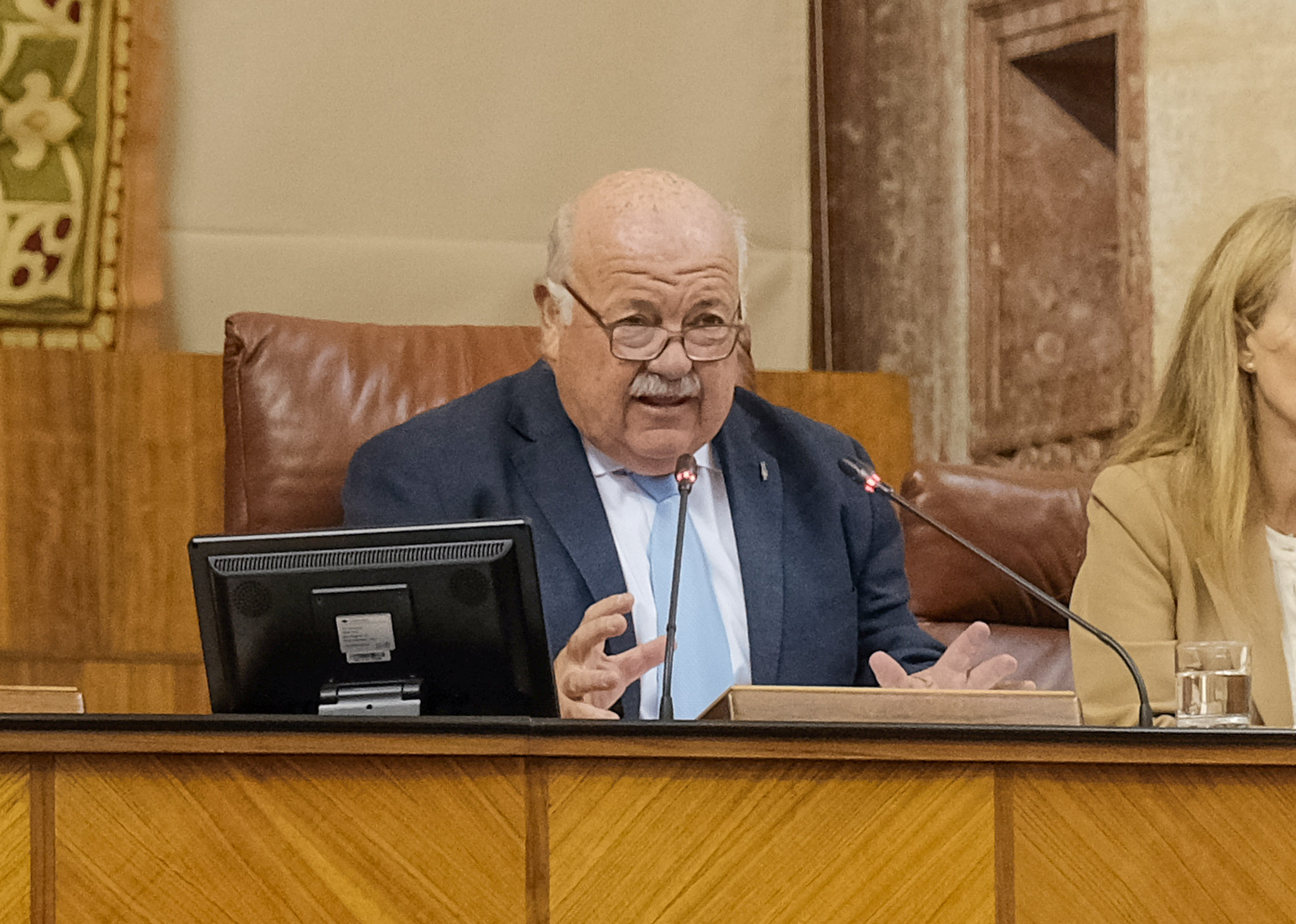  El presidente del Parlamento, Jess Aguirre, participa en la XIV edicin del Parlamento Infantil de Unicef celebrado en la sede de la Cmara andaluza