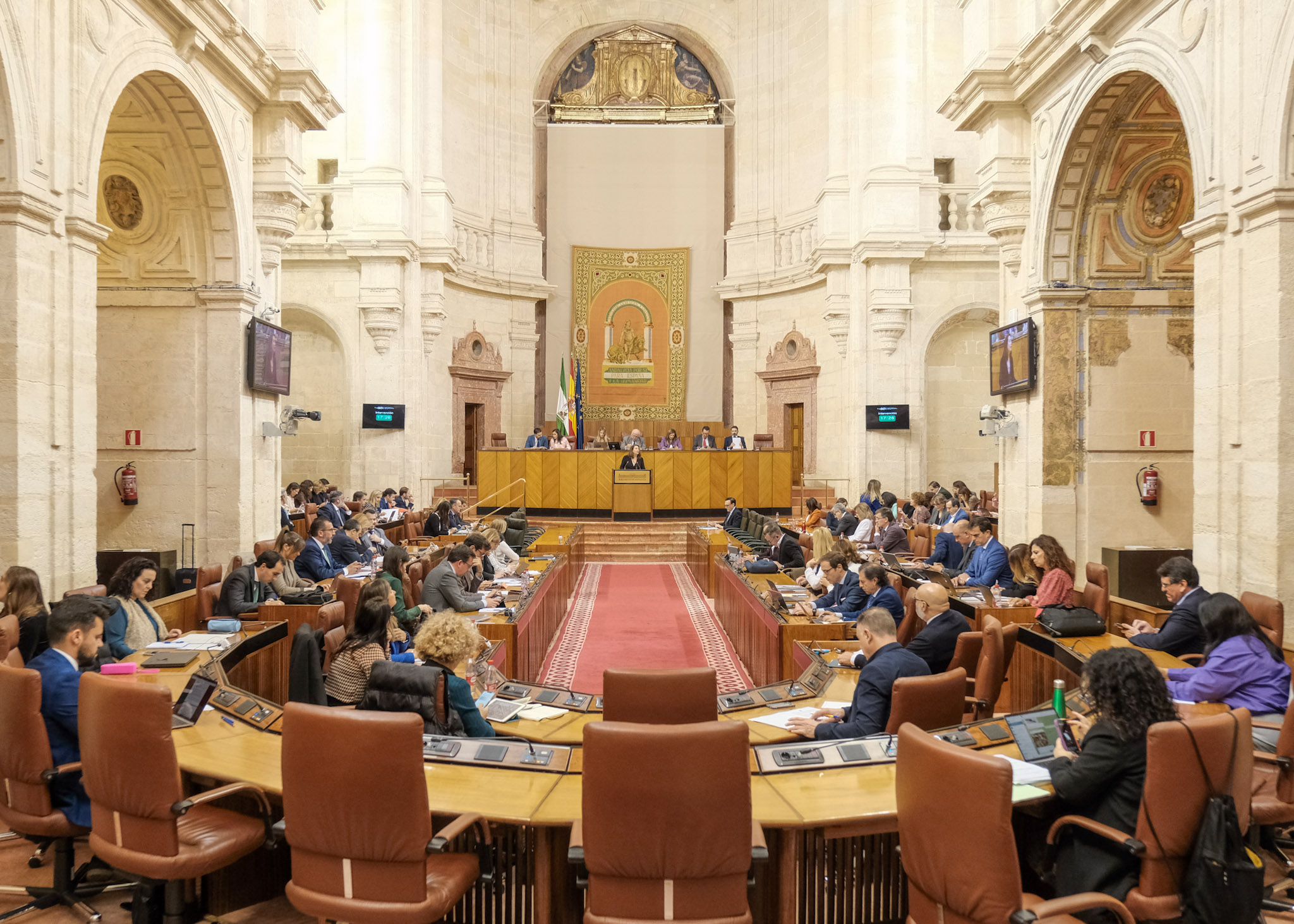  Imagen del Pleno del Parlamento al inicio de la sesin plenaria