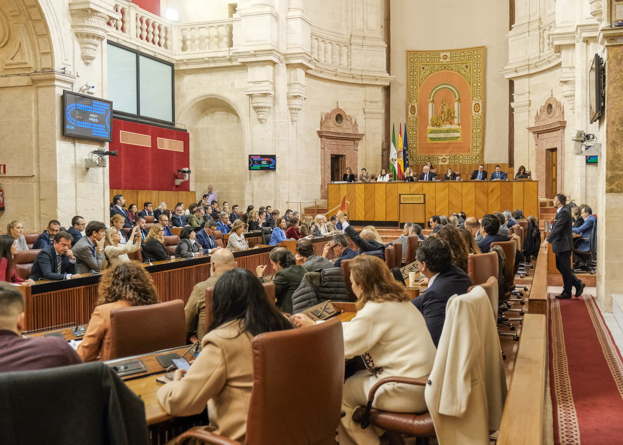  Una de las votaciones del proyecto de ley de presupuestos