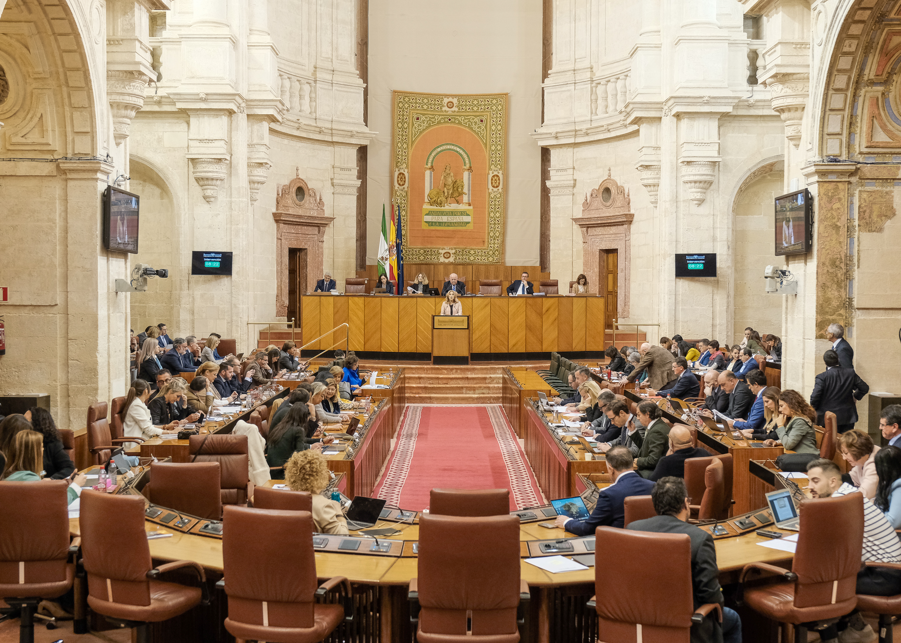  El Pleno del Parlamento de Andaluca al inicio del debate de totalidad del Proyecto de Ley por la que se aprueba el Plan Estadstico y Cartogrfico de Andaluca 2023-2029 