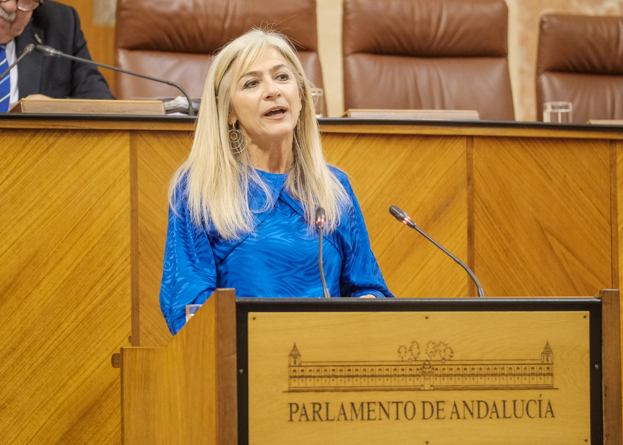 Patricia del Pozo, consejera de Desarrollo Educativo y Formacin Profesional, comparece ante el Pleno para informar sobre las oposiciones docentes del ao 2023 