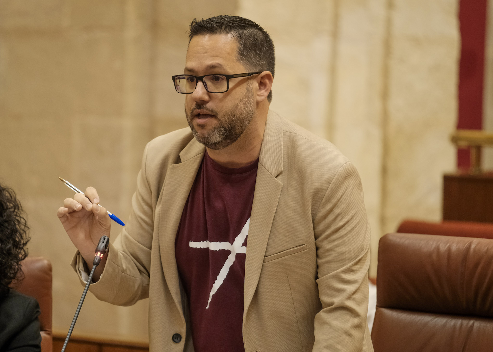 Jos Ignacio Garca, del G.P. Mixto-Adelante Andaluca, pregunta sobre la campaa de escolarizacin en la educacin pblica de Andaluca