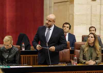 Rodrigo Javier Alonso, del G.P. Vox, pregunta a la consejera de Agricultura sobre el sector del olivar en Andalucía 