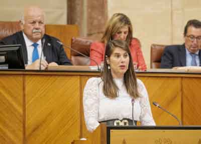 Por el G.P. Popular de Andaluca la diputada Araceli Cabello interviene en el debate final del proyecto de ley 