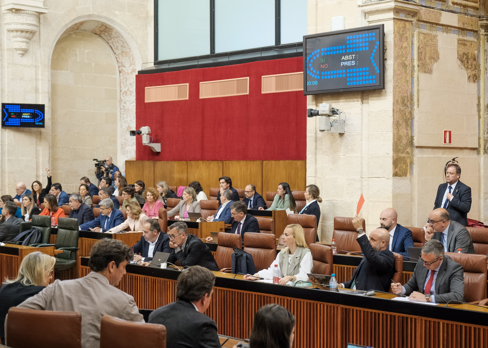 Uno de los momentos de votacin del Proyecto de Ley de Economa Circular de Andaluca  