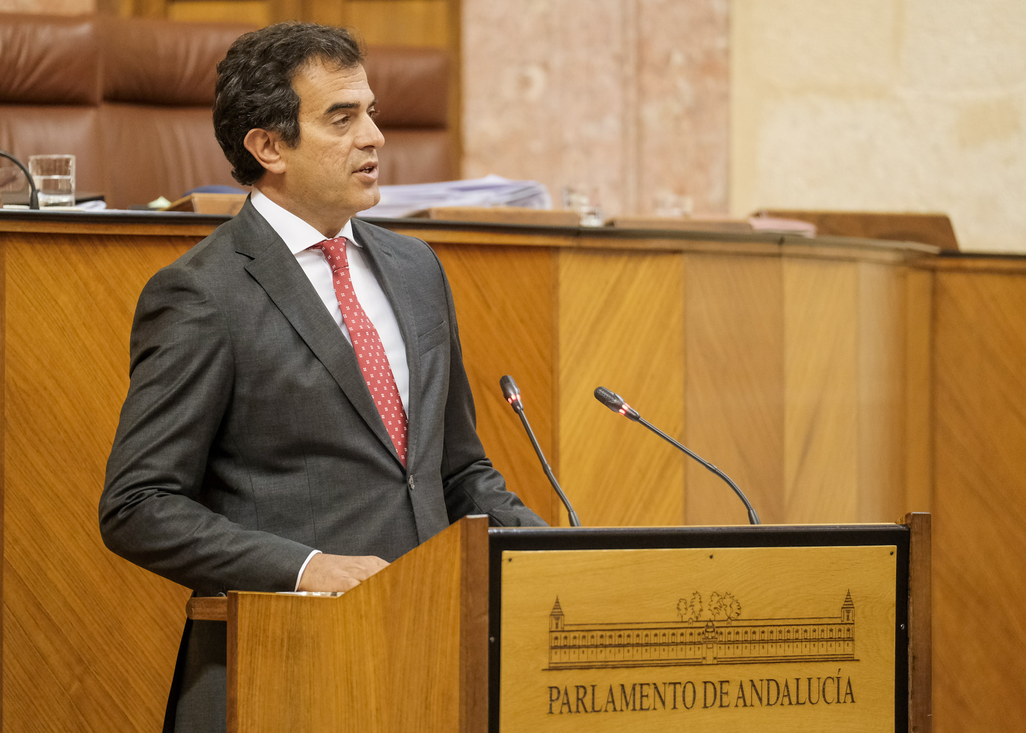 Antonio Sevilla, del G.P. Vox en Andaluca, interviene en el debate final del proyecto de ley 
