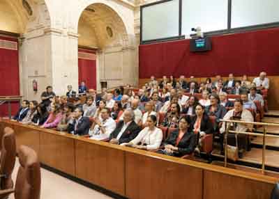 Tribuna de pblico asistente al debate final del Proyecto de Ley Andaluza del Flamenco 