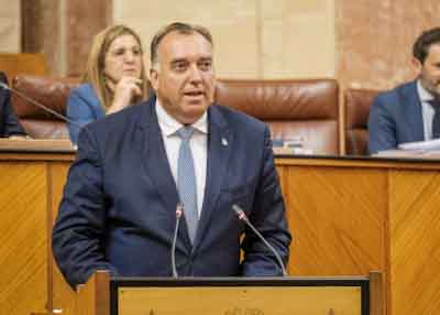Arturo Bernal, consejero de Turismo, Cultura y Deporte, toma la palabra tras la aprobacin de la Ley Andaluza del Flamenco