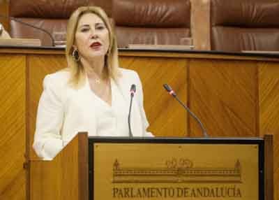 Carolina Espaa, consejera de Economa, Hacienda y Fondos Europeos, informa sobre los contratos por procedimientos de emergencias realizados por la Junta de Andaluca y sus entidades instrumentales 