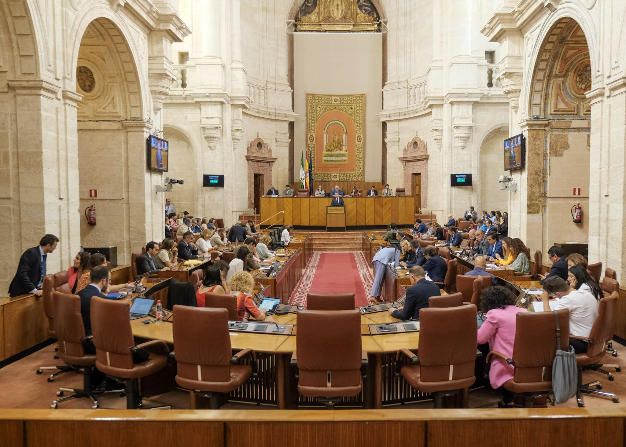  Imagen general del Pleno del Parlamento de Andaluca durante la sesin   