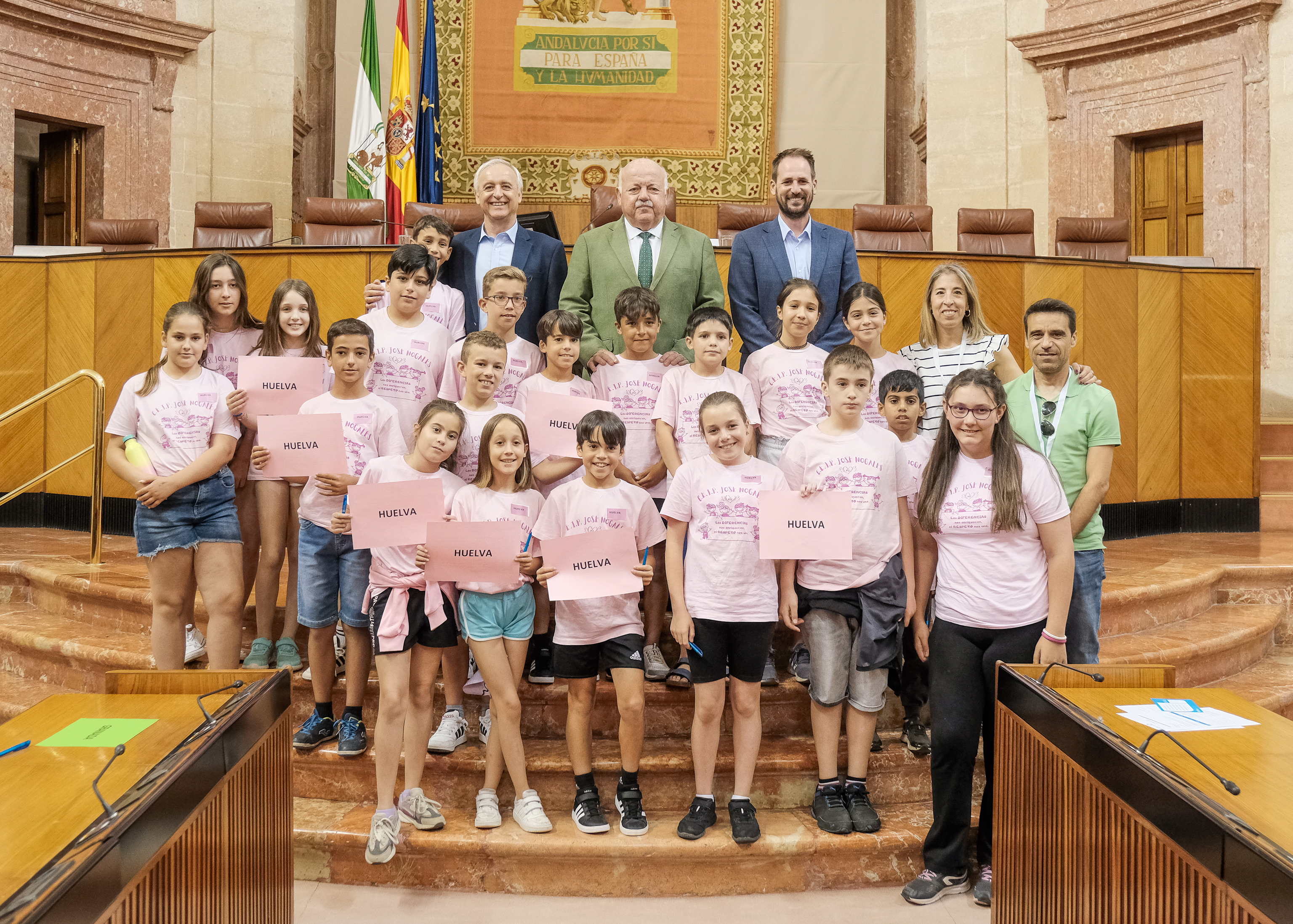  Representacin de Huelva en la actividad Diputados por un da 