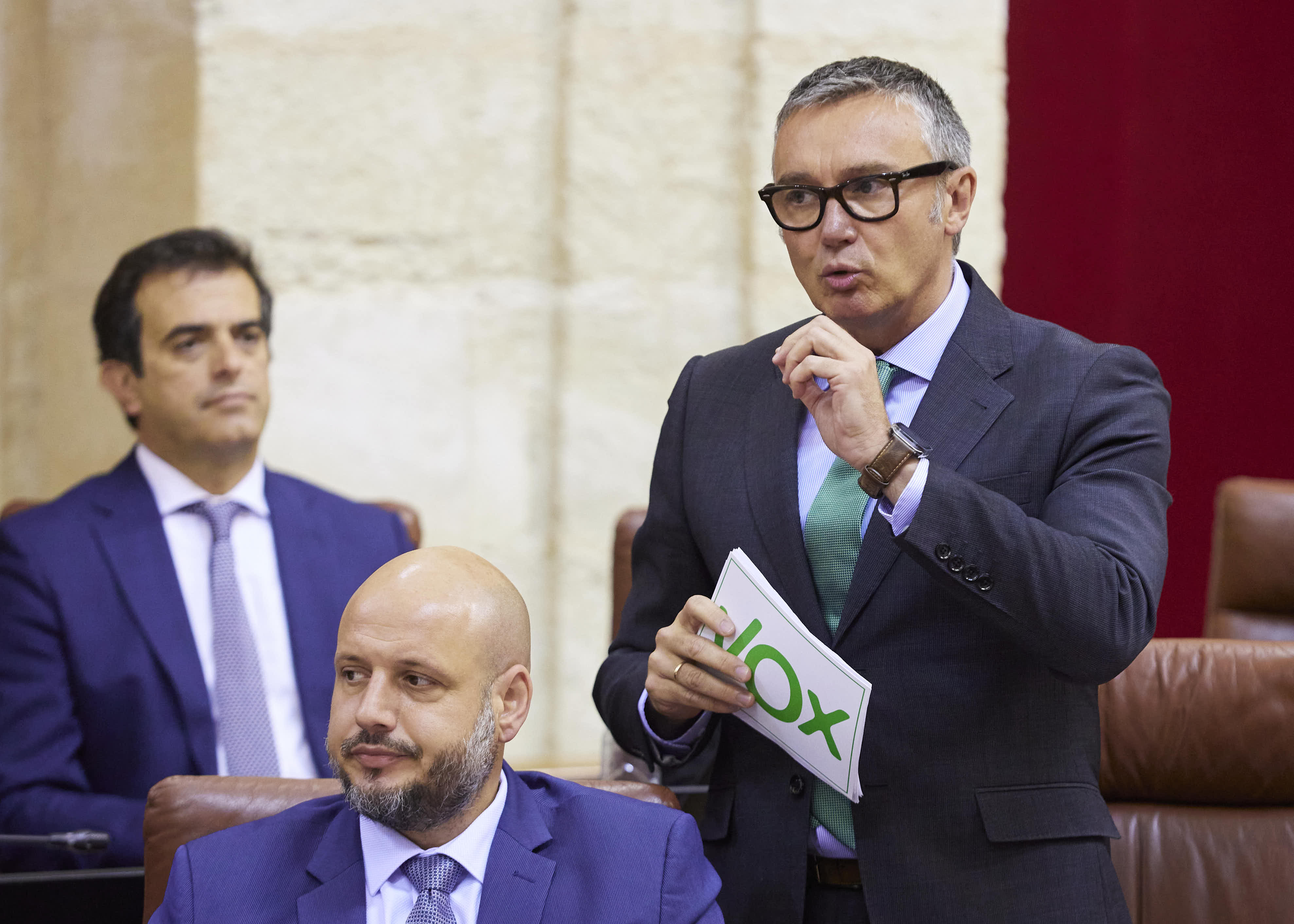 Manuel Gavira, portavoz del G.P. Vox, pregunta al presidente sobre los servicios pblicos en Andaluca 