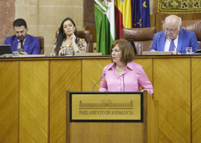   La diputada del Grupo Parlamentario Vox, Cristina Alejandra Jimnez, interviene en el debate del dictamen de la Comisin de Economa 