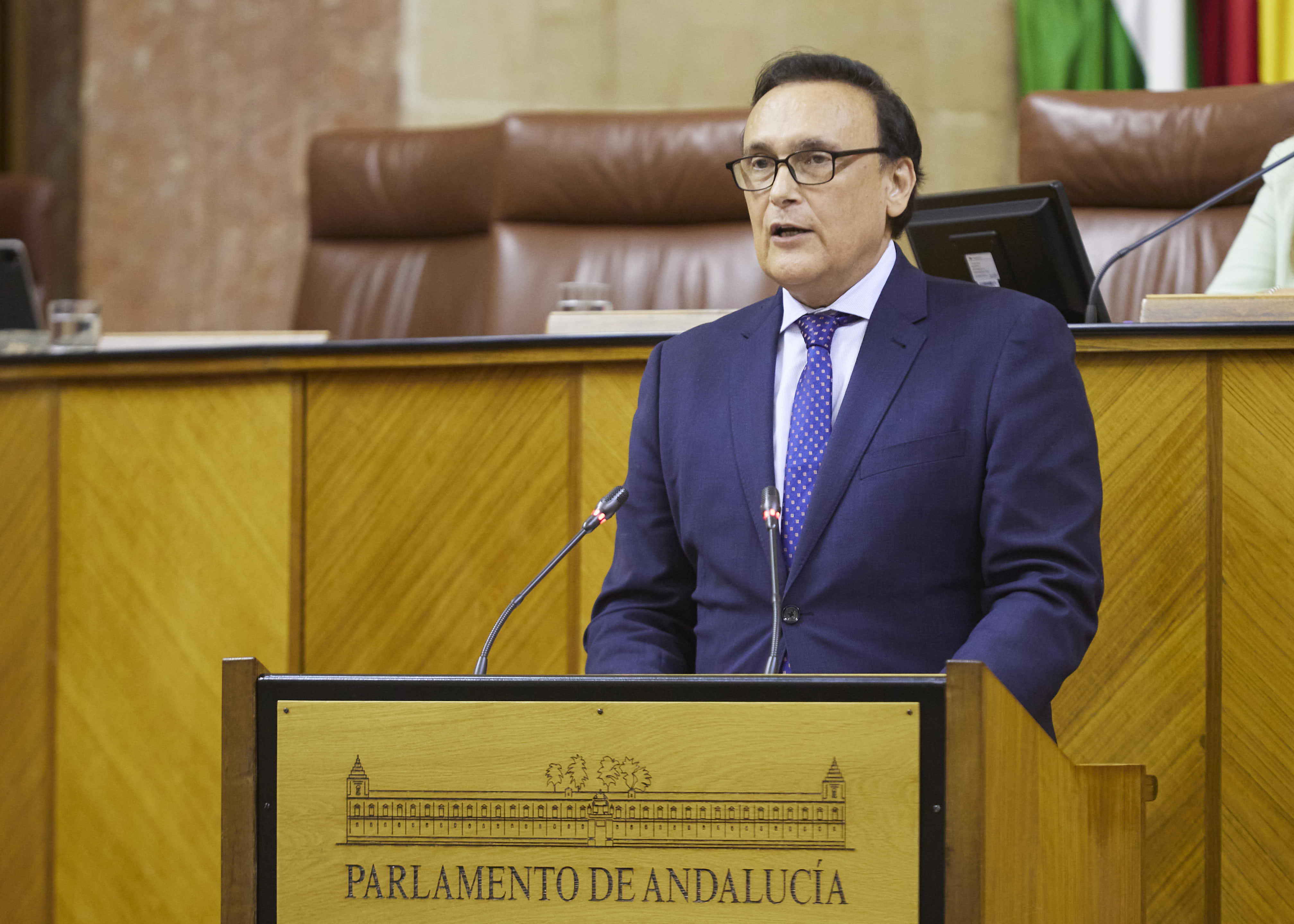 El consejero de Universidad, Investigacin e Innovacin, Jos Carlos Gmez, interviene en un debate de totalidad agrupado de dos proyectos de ley relativos a universidades privadas 