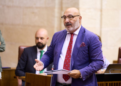  Alejandro Hernndez, diputado del Grupo Vox, formula una pregunta en la sesin de control