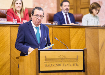  El secretario primero de la Mesa, Andrs Gonzlez Rivera, da lectura ante el Pleno al Dictamen de la Comisin del Estatuto de los Diputados sobre la compatibilidad de varios de ellos