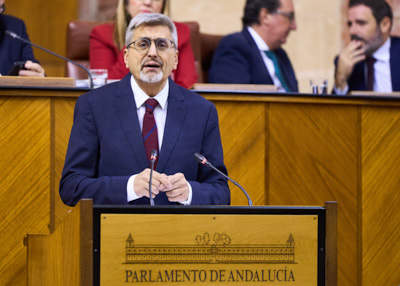 Jos Aurelio Aguilar, del Grupo Socialista, interpela al consejero de la Presidencia acerca de relaciones entre el Consejo de Gobierno y el Parlamento de Andaluca