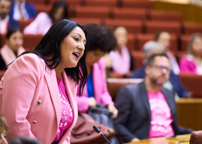  Alejandra Durn, del Grupo Por Andaluca, pregunta sobre Personal Tcnico de Integracin Social a la consejera de Empleo