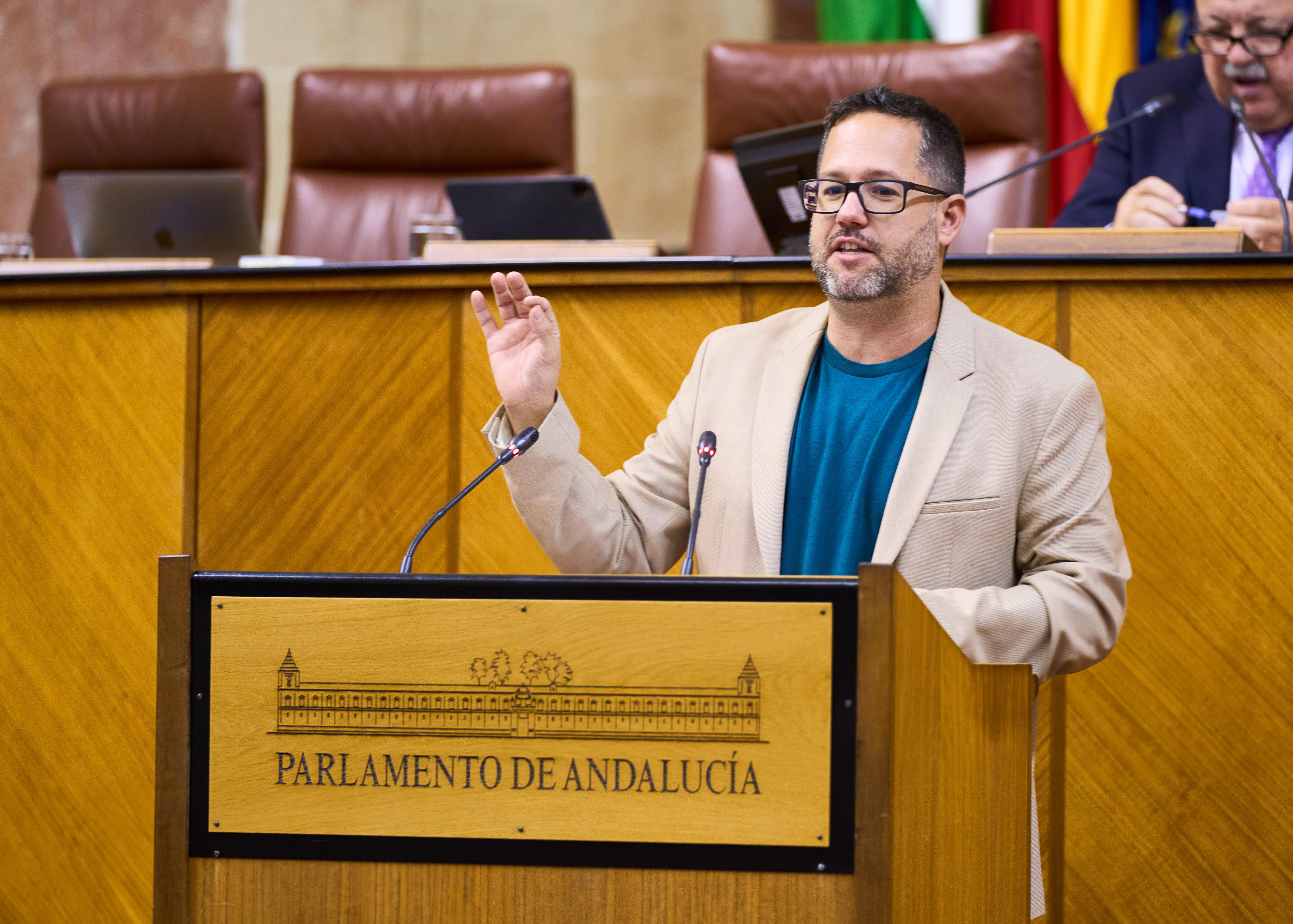  Jos Ignacio Garca, portavoz del G.P. Mixto-Adelante Andaluca, argumenta la defensa de la enmienda de totalidad al proyecto de ley del presupuesto que ha presentado su grupo 